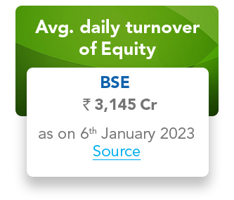 Avg. daily turnover of equity